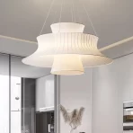 Japanese Creative Fabric Chandeliers Nordic Designer Simple Pendant Light for Dining Living Room Bedroom Home Lighting Led Lamp