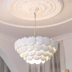 White Ceramic Ceiling Chandelier Modern Artistic Ceiling pendant lamp For Wedding Home Restaurant Hotel Decor Elegant LED light