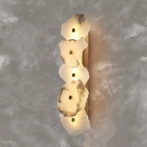 Luxury Marble Pendant Light LED Wall Lights Irregular Stone Lamps For Bedroom TV Background Corridor Home Art Modern Home Decor