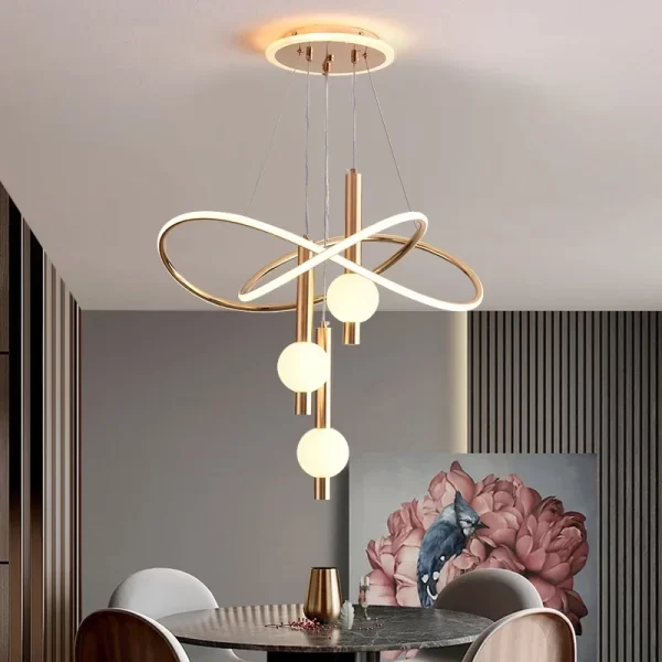 Living Room LED Ceiling Lamp Modern Home Decor Dining Room Chandeliers Hanging Indoor Lighting Ceiling Chandeliers Contemporary