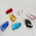2Pcs 38mm Colorful Glass Stone K9 Crystal Bead DIY Chandelier Pendant Part Lamp Prism Jewellery Making Accessories Hanging Decor
